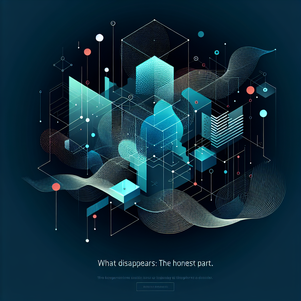 What Disappears — conceptual illustration