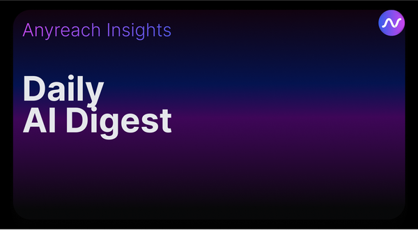 [AI Digest] Reasoning, Voice, and Oversight Advances